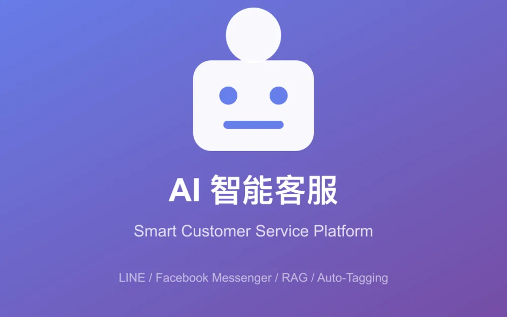 AI 客服系統 實際產品畫面